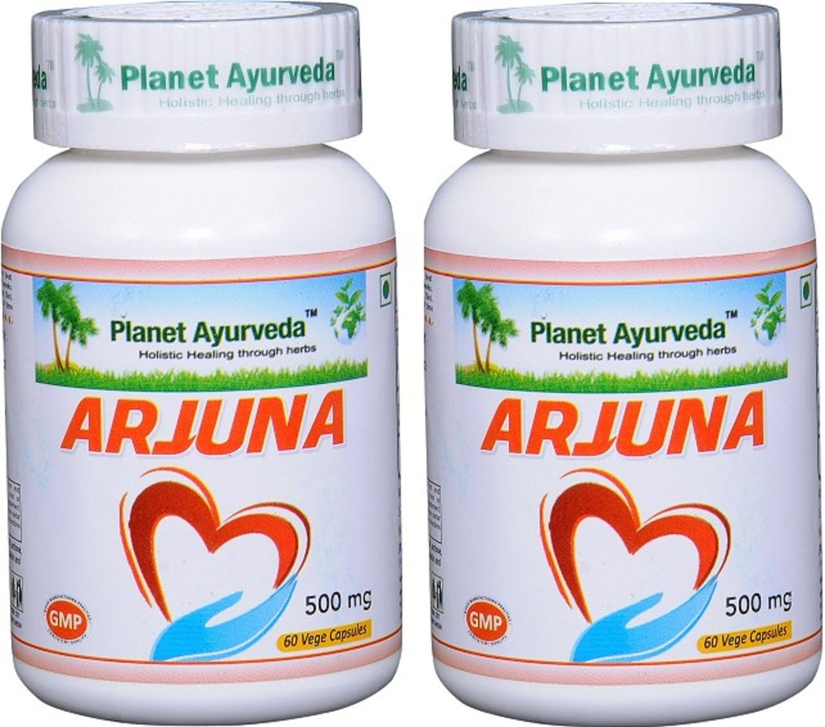 Planet Ayurveda Arjuna, 500mg Veg Capsules - 2 Bottles - görsel 1