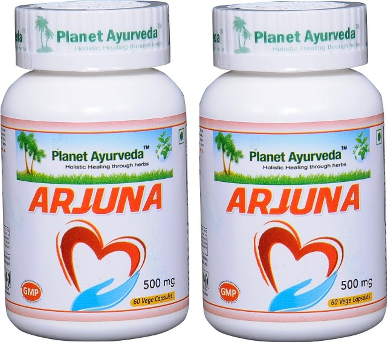Planet Ayurveda Arjuna, 500mg Veg Capsules - 2 Bottles - görsel 1
