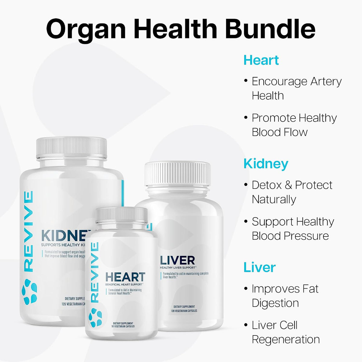 Revive MD Organ Health Bundle – Heart, Kidney & Liver Support - görsel 3