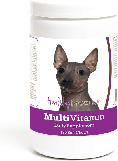 Healthy Breeds American Hairless Terrier Multivitamin Soft Chews for Dogs - 180 Chews