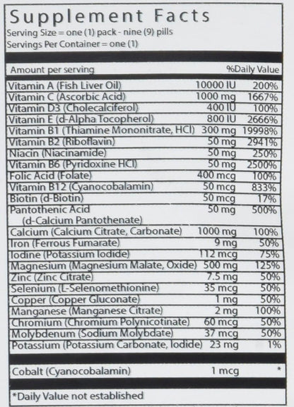Vital Bulk Daily Health Kit Multivitamins & Minerals – 30 Sachets