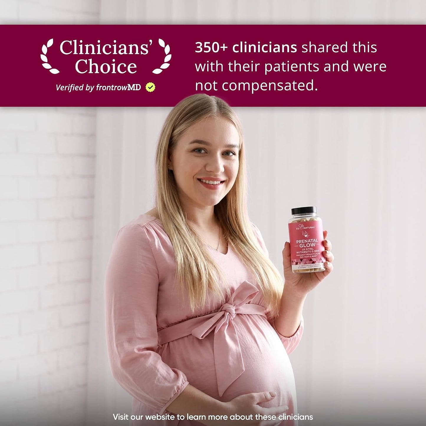 Eu Natural Glow Prenatal Vitamins for Women – 20-in-1 Multivitamin with Folate & Vegan DHA – 60 Vegetarian Capsules - görsel 4