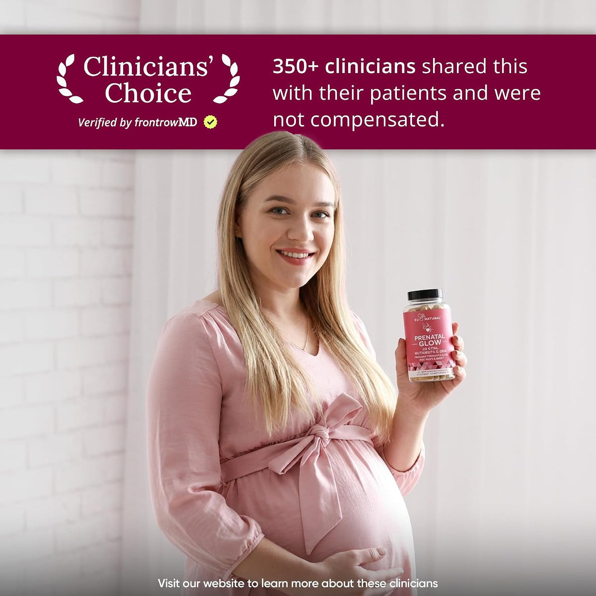 Eu Natural Glow Prenatal Vitamins for Women – 20-in-1 Multivitamin with Folate & Vegan DHA – 60 Vegetarian Capsules - görsel 4