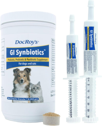 Doc Roy’s GI Synbiotics Probiotic & Prebiotic Supplementary Gel for Dogs & Cats, Chicken Flavour, 15 ml