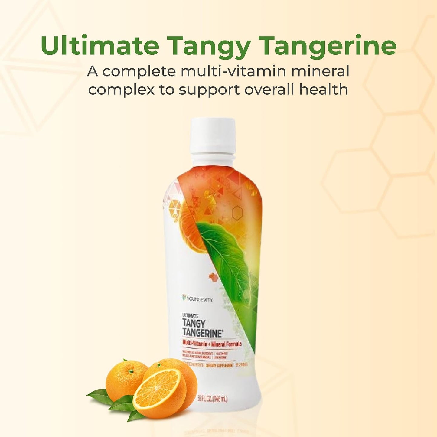 Youngevity Majestic Earth Ultimate Tangy Tangerine Liquid Multivitamin, 950 ml - görsel 2