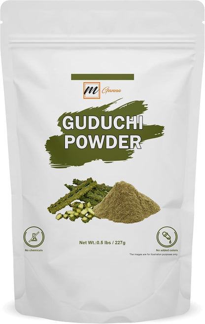 100% Pure and Natural Guduchi (Giloy) Powder - Ayurvedic Supplement (227g)
