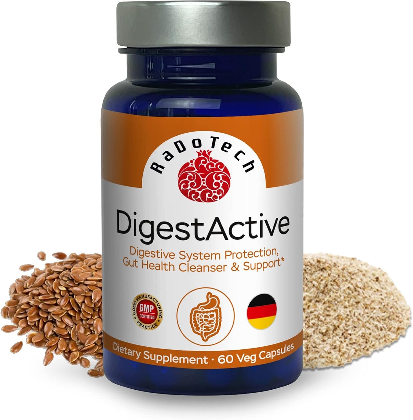 RaDoTech DigestActive – Digestive System & Gut Health Support, Colon Cleanser for Women and Men - görsel 1
