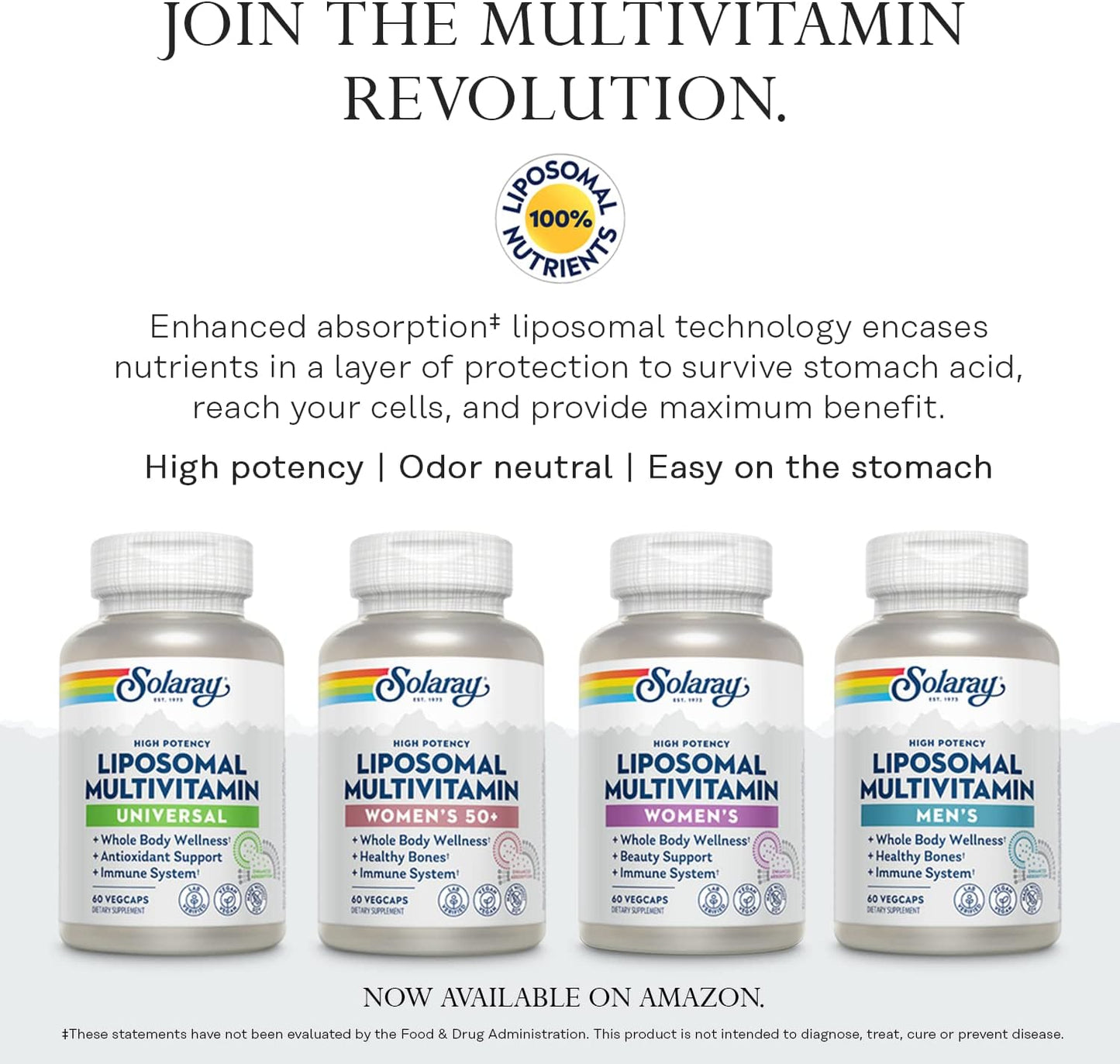 SOLARAY Once Daily High Energy Multivitamin - Iron Free - Immune and Energy Support - Whole Food and Herb Base - 90 VegCaps - görsel 7