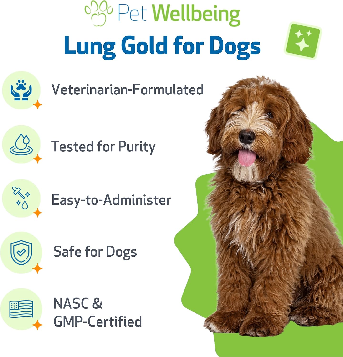 Pet Wellbeing Lung Gold for Dogs – 59 ml Liquid - görsel 6