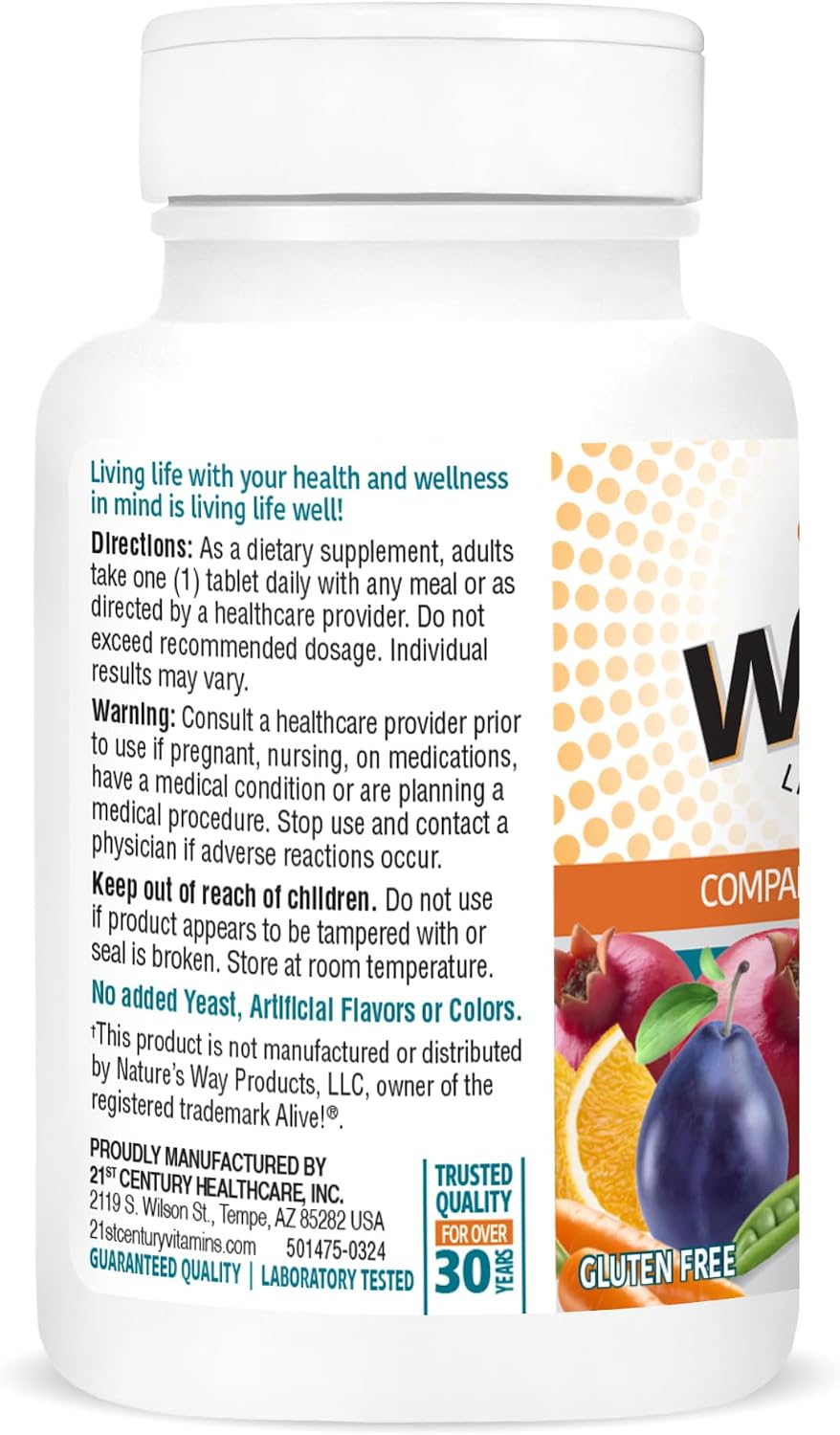 21st Century Wellify Men's 50+ Multivitamins with Minerals, 65 Count - görsel 7