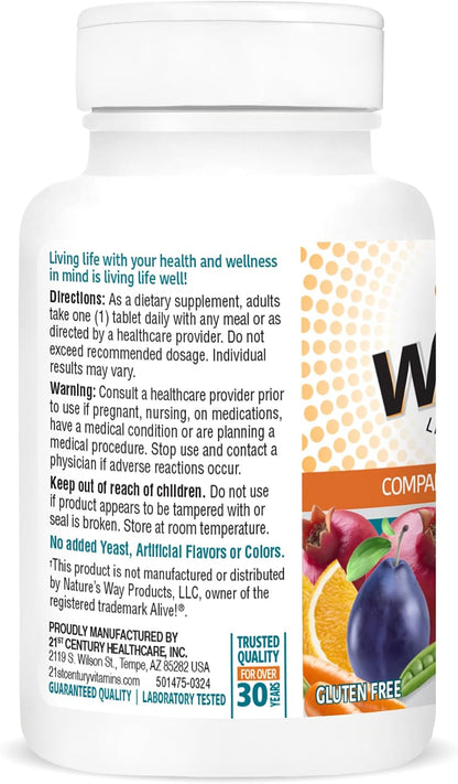 21st Century Wellify Men's 50+ Multivitamins with Minerals, 65 Count