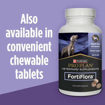 Purina Pro Plan Veterinary Supplements FortiFlora Probiotic Powder for Dogs, 30 Sachets
