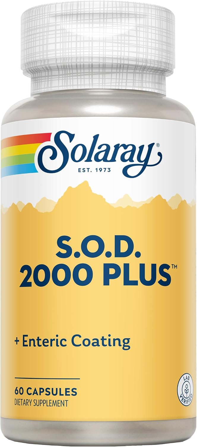 SOLARAY S.O.D. 2000 Plus - Superoxide Dismutase and Catalase Antioxidant Supplement with Green Tea, Rosemary, Grape Seed - görsel 4