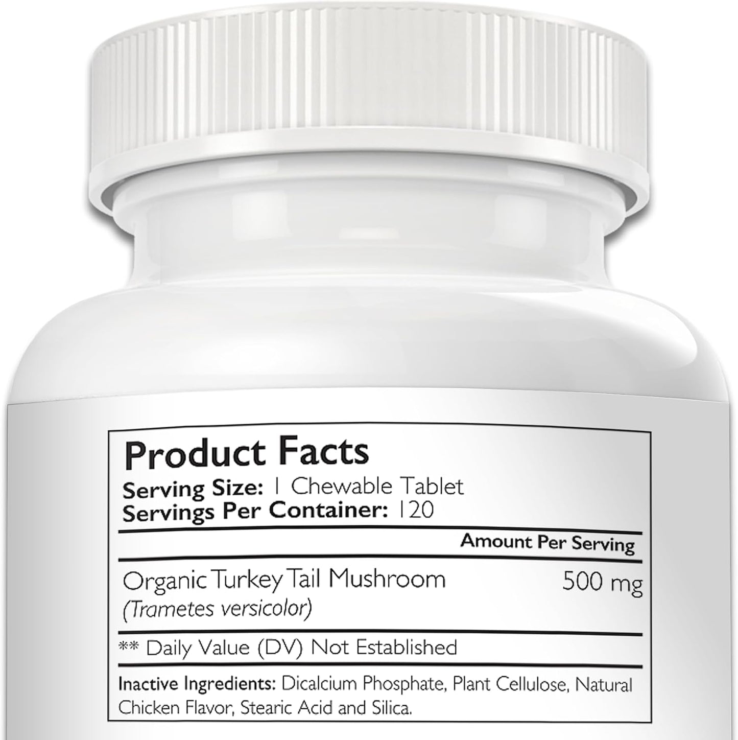 Nutrition Strength Organic Turkey Tail Mushroom for Dogs - 500mg Immune Support - 120 Chewable Tablets - görsel 9