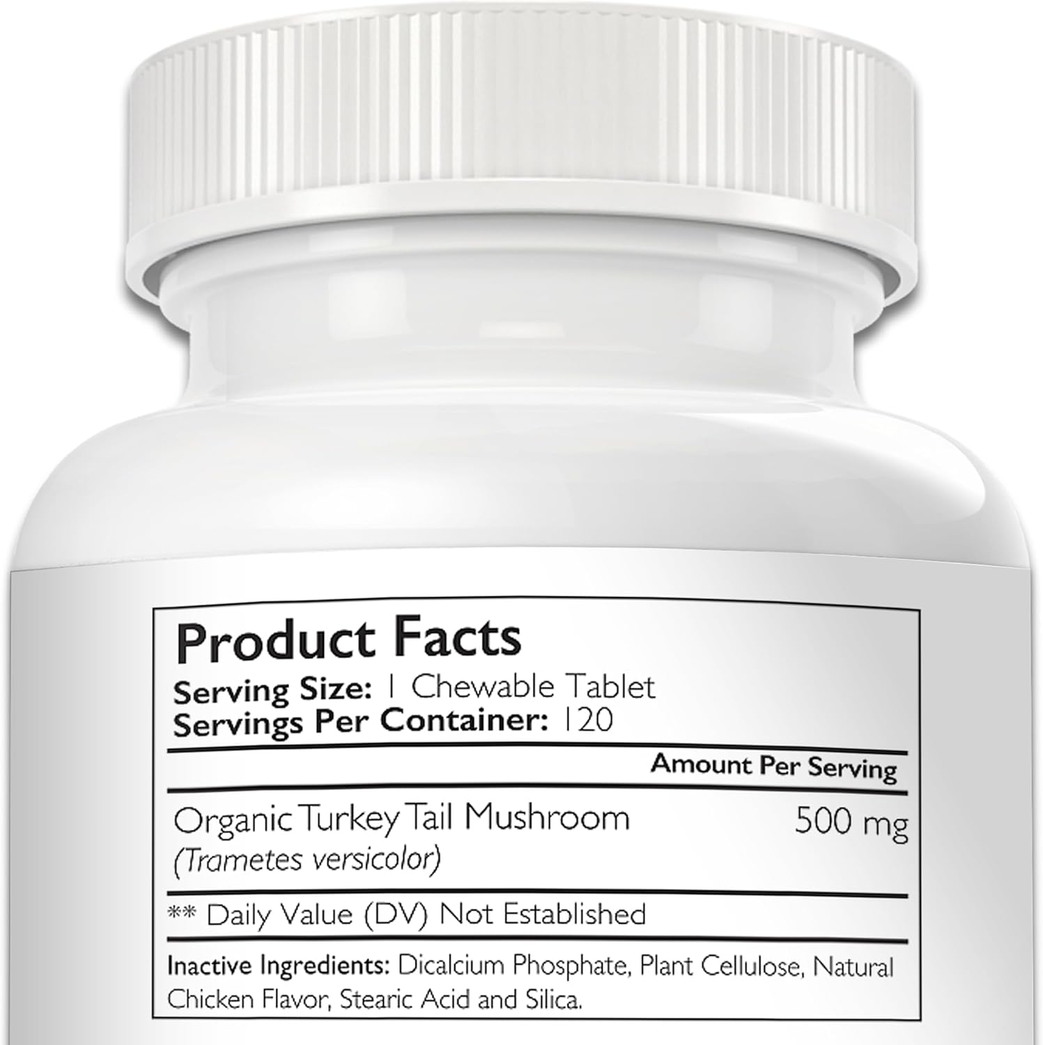 Nutrition Strength Organic Turkey Tail Mushroom for Dogs - 500mg Immune Support - 120 Chewable Tablets - görsel 9