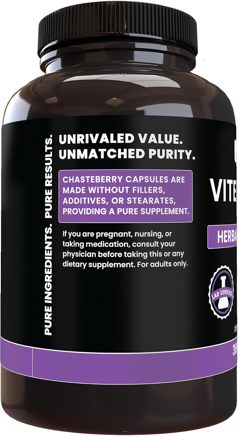 Pure Original Ingredients Vitex Berry (Chasteberry) – 365 Capsules - görsel 2