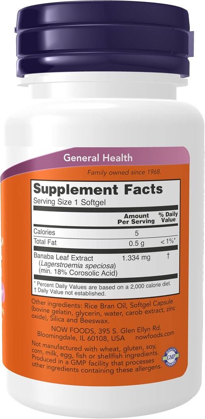 NOW Foods GlucoFit, 60 Softgels (Pack of 3)