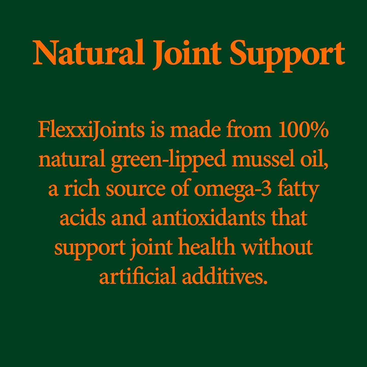 FlexxiJoints Omega-3 Hip and Joint Supplement – Green-Lipped Mussel Omega-3 Oil for Dogs – 100% New Zealand Green-Lipped Mussels (60 Softgels) - görsel 5