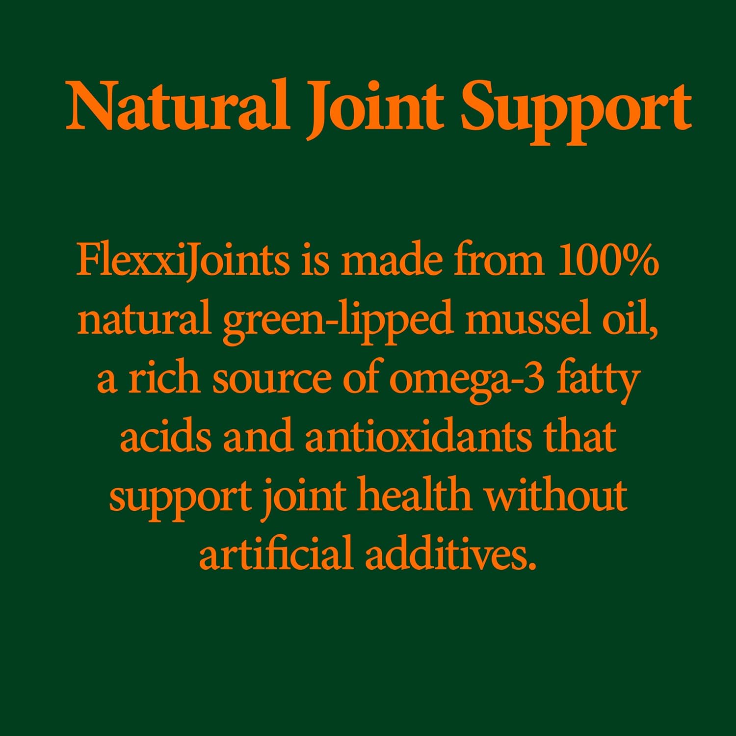 FlexxiJoints Omega-3 Hip and Joint Supplement – Green-Lipped Mussel Omega-3 Oil for Dogs – 100% New Zealand Green-Lipped Mussels (60 Softgels) - görsel 5
