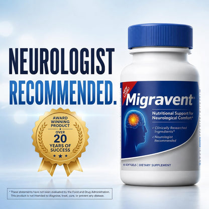 Vita Sciences Migravent – Advanced Nutritional Formula with Magnesium, CoQ10, Vitamin B2, and Butterbur – 60 Capsules