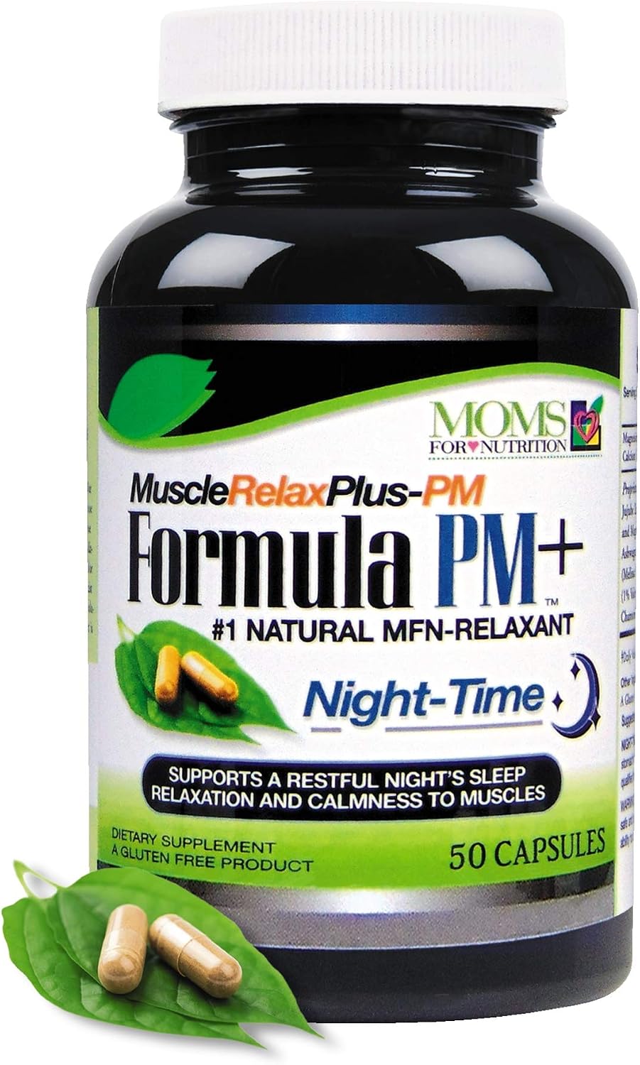 Night-Time PM Muscle Relax Formula – 1500mg Magnesium Glycinate, 50 Capsules - görsel 1