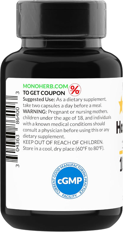 MONOHERB Honeysuckle Extract 1000 mg, 90 Vegetarian Capsules