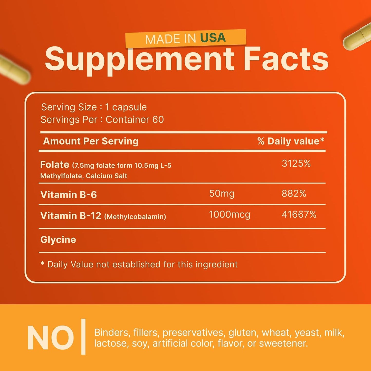 INVITA L-Methylfolate 7.5 mg + Active Vitamin B Complex – 60 Capsules - görsel 7