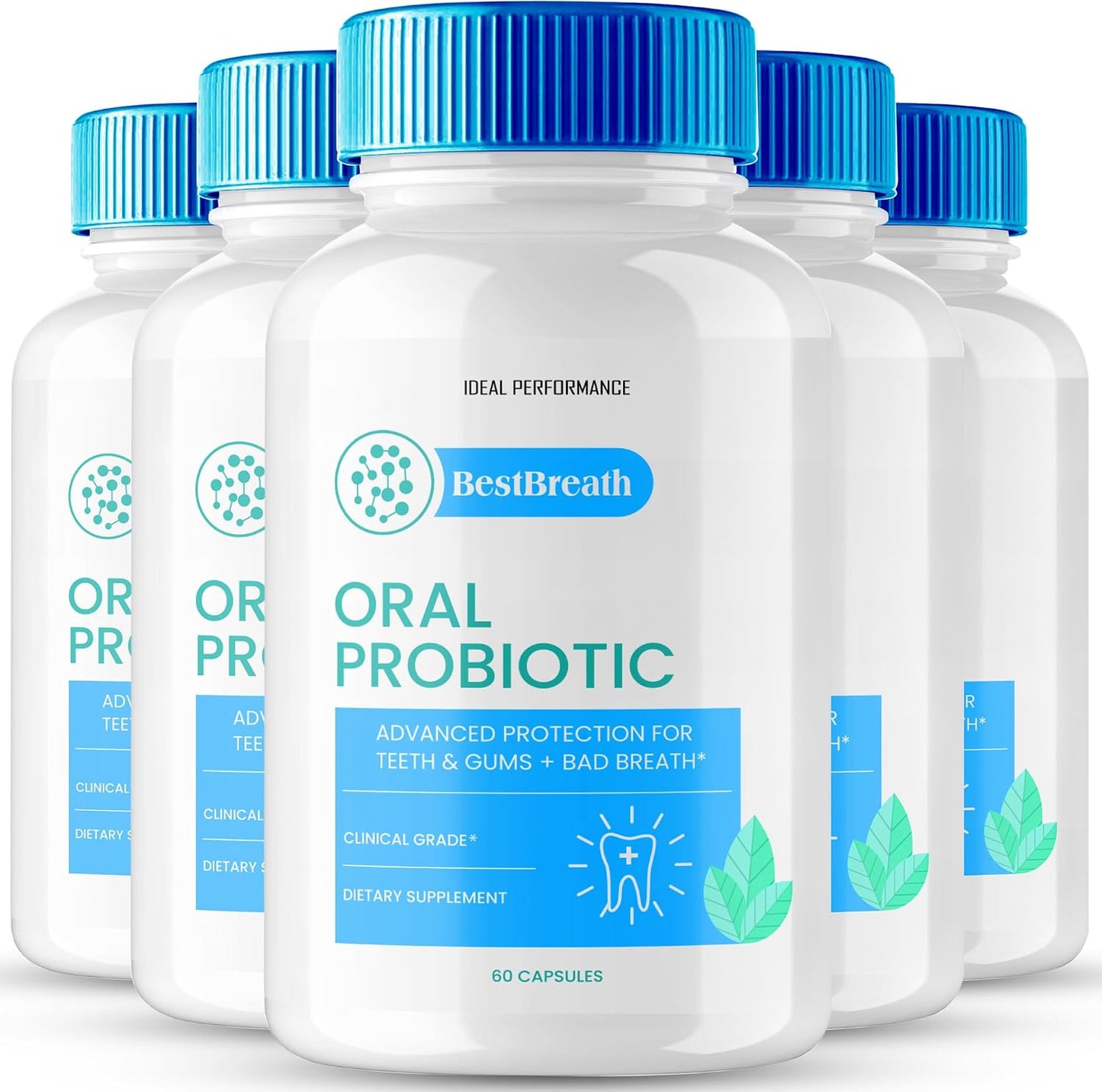 Best Breath Oral Probiotic Capsules - Advanced Probiotics for a Healthy Mouth (300 Capsules) - görsel 1