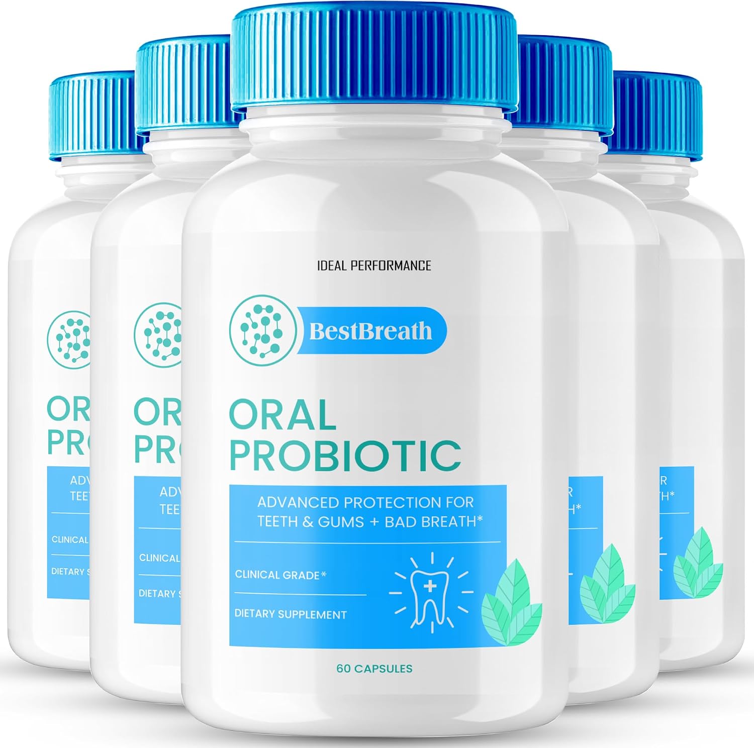 Best Breath Oral Probiotic Capsules - Advanced Probiotics for a Healthy Mouth (300 Capsules) - görsel 1