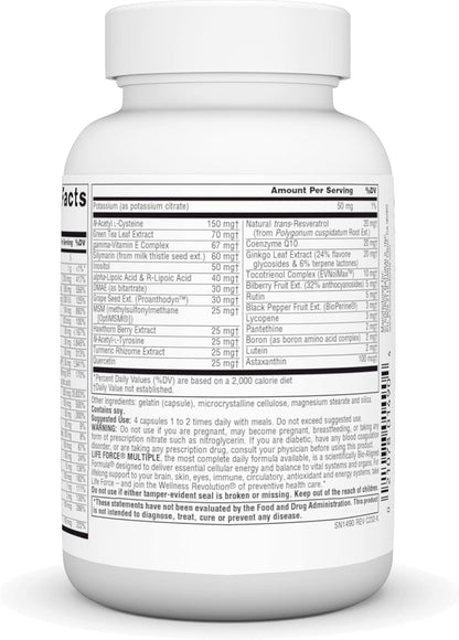 Source Naturals Life Force Iron Free Daily Multivitamin, High Potency, 60 Capsules