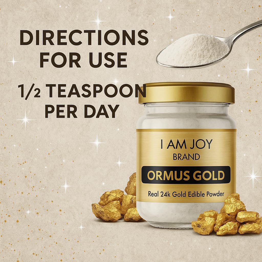 I Am Joy co. Pure Ormus White Gold Powder - Monoatomic M-State 24k 99.99% | 22g - görsel 7