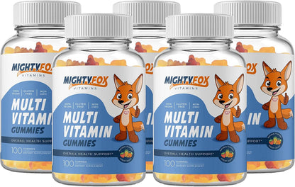 Mighty Fox Vitamins Children's Multivitamin Gummies - Non-GMO, Gluten-Free, Vegan - with Vitamin C, B Vitamins, Zinc - 100 Count (2 Pack)