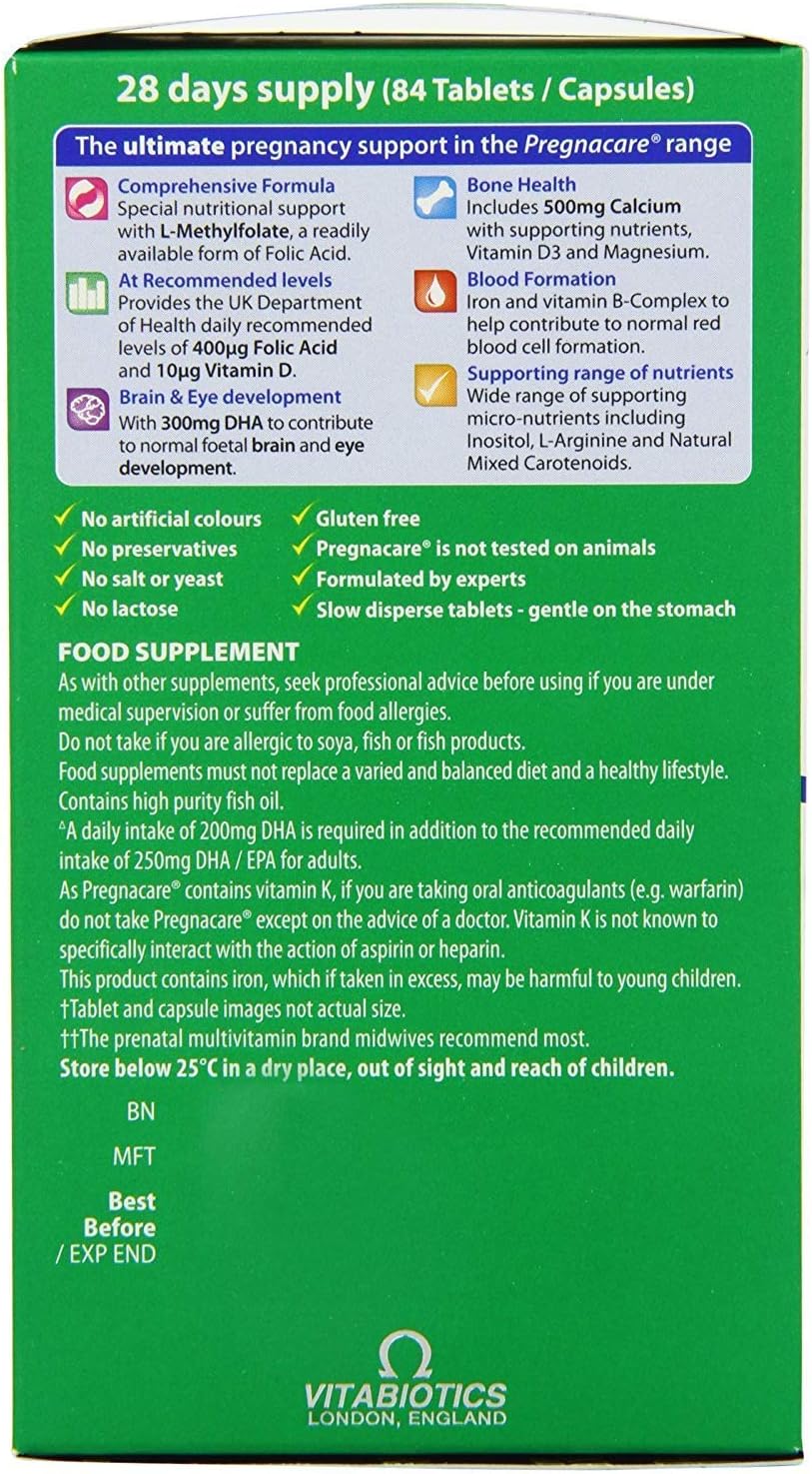 Pregnacare Max - Prenatal Vitamins with DHA, Tablets & Capsules (Pack of 2) - görsel 4