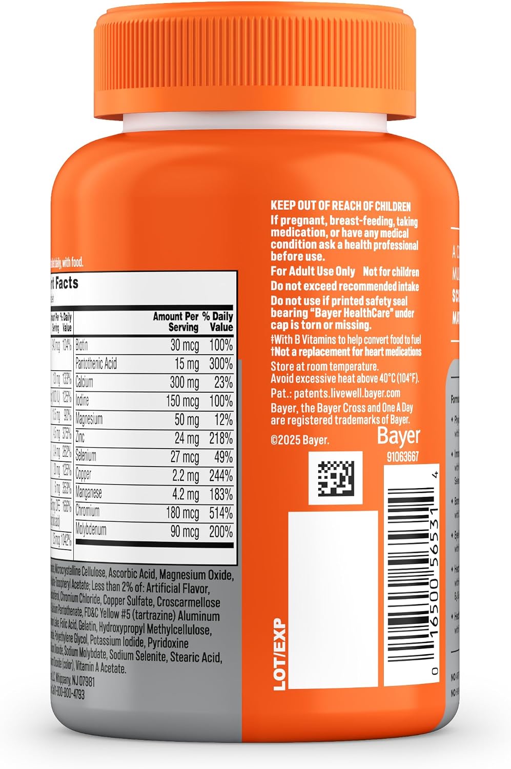 One A Day Multivitamin for Women Over 50 Tablets, 100 Count - görsel 9