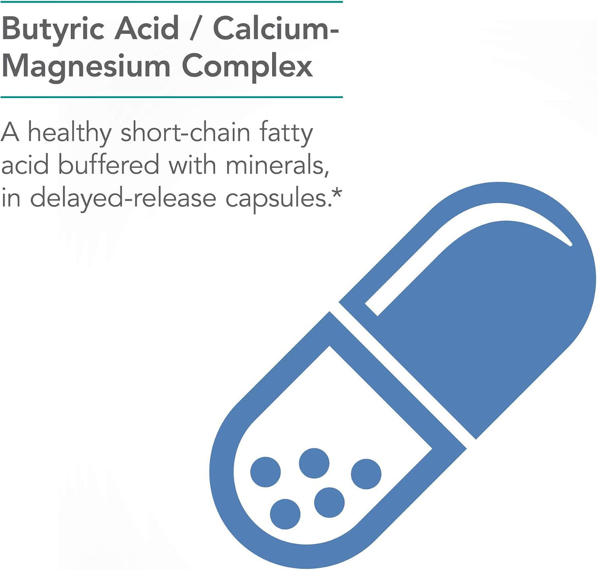 NutriCology ButyrAid - Colon Lining Nutrition - 100 Delayed-Release Capsules - görsel 3