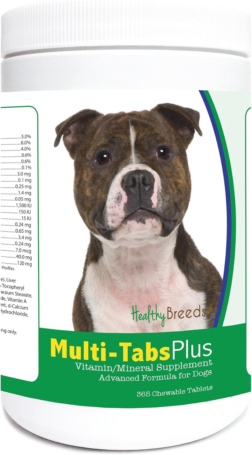Healthy Breeds Staffordshire Bull Terrier Multi-Tabs Plus Chewable Tablets 365 Count - görsel 1