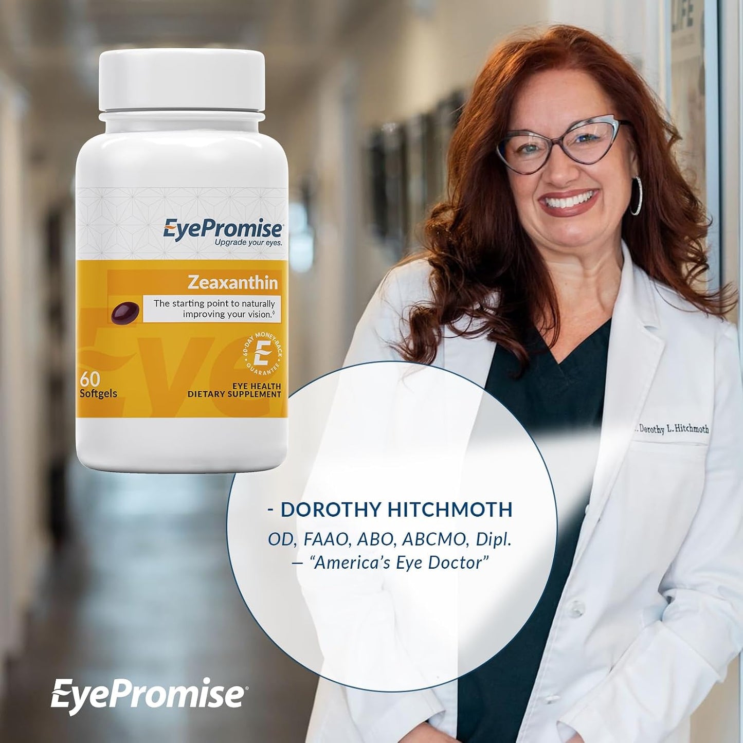 EyePromise Zeaxanthin Eye Health Supplements - 60 Soft gel capsules, 60-Day Supply - görsel 5