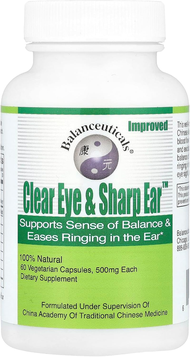 Balanceuticals Clear Eye & Sharp Ear Food Supplement Capsules, 500 mg, 60 Count - görsel 1