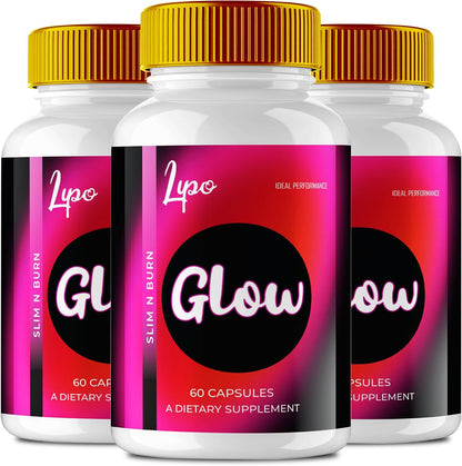 LipoGlow Capsules – Official Lipo Glow Supplement (3 Pack)
