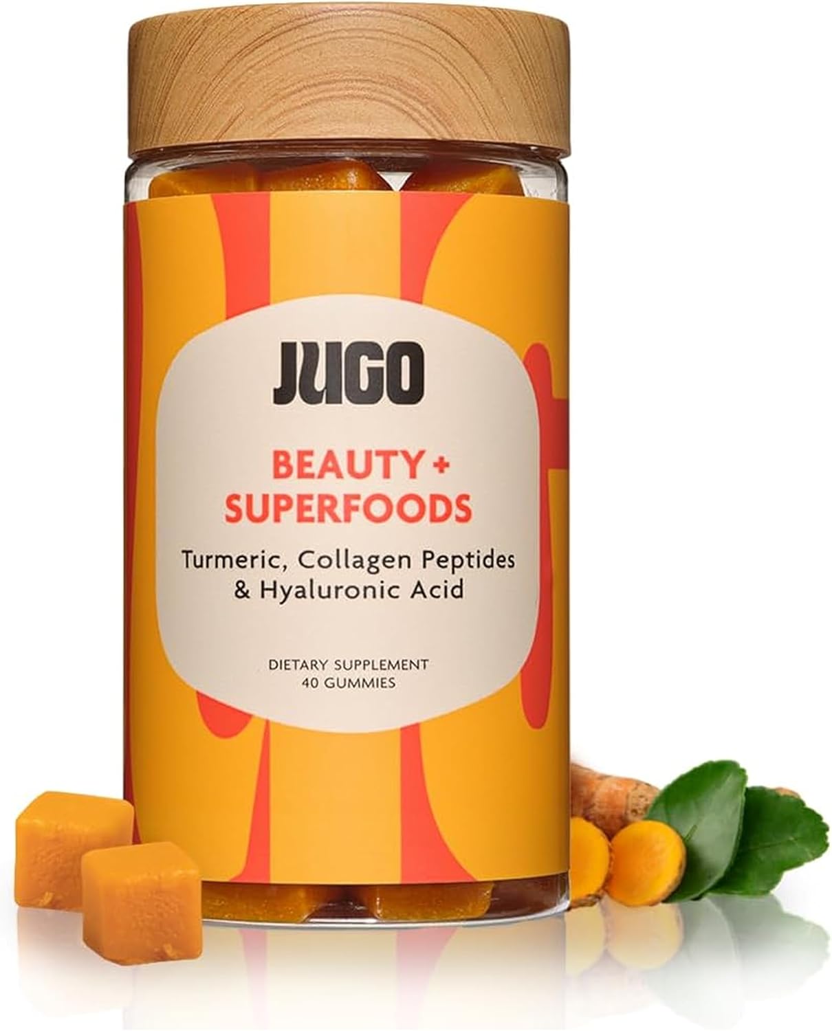 JUGO Beauty + SUPERFOODS Hair, Skin and Nails Collagen Gummies - görsel 1