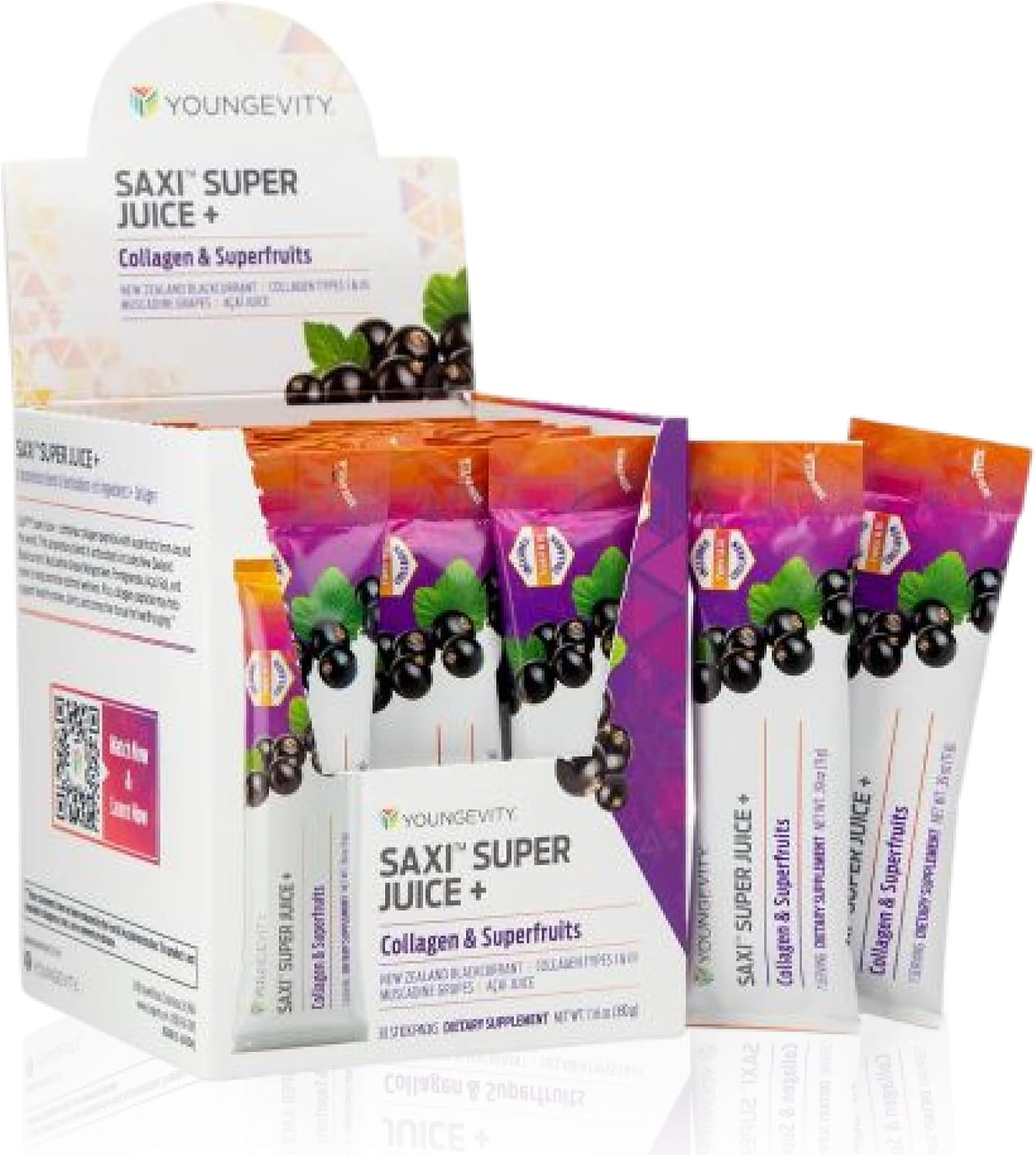 Youngevity SaXi™ Super Juice + | Collagen and Superfruits | New Zealand Blackcurrant - görsel 1