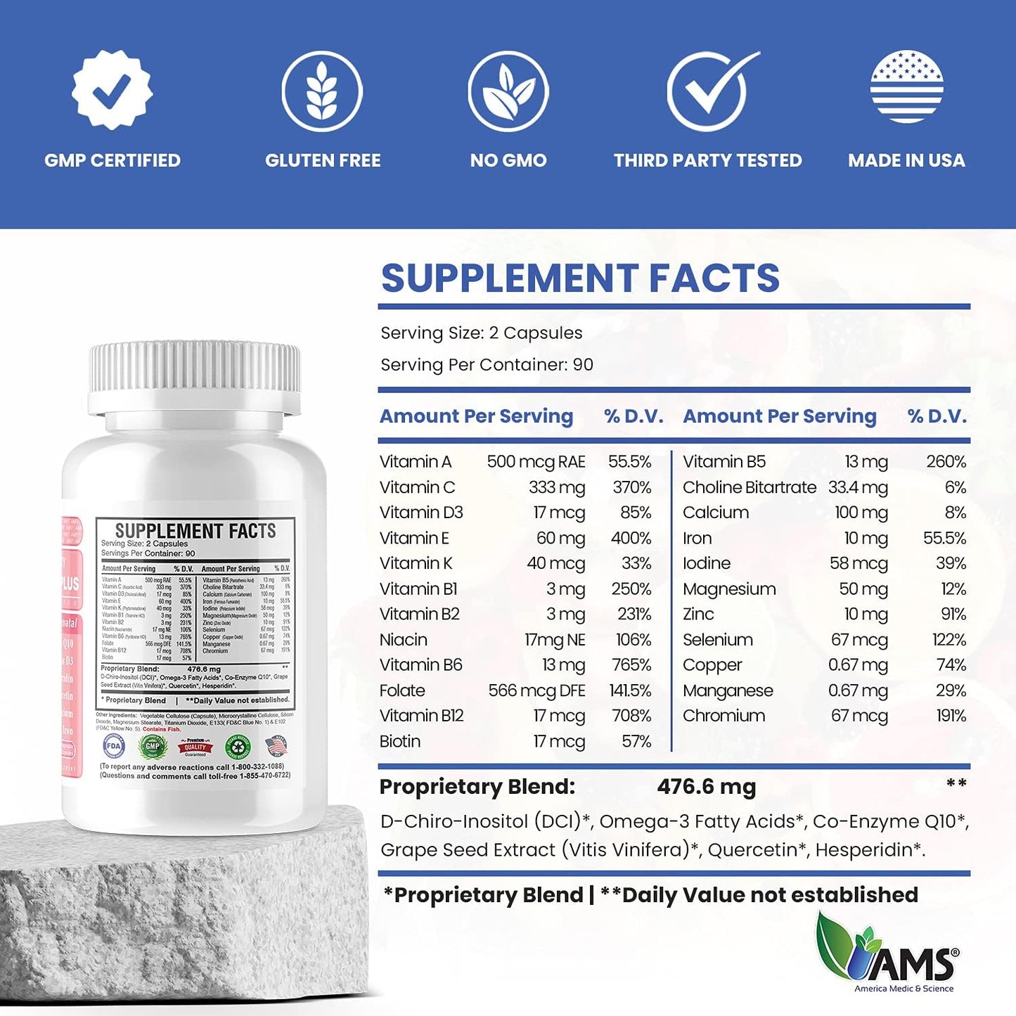 Preconception Plus (180 Capsules) – Fertility and Antenatal Supplement for Women Trying to Conceive - görsel 5