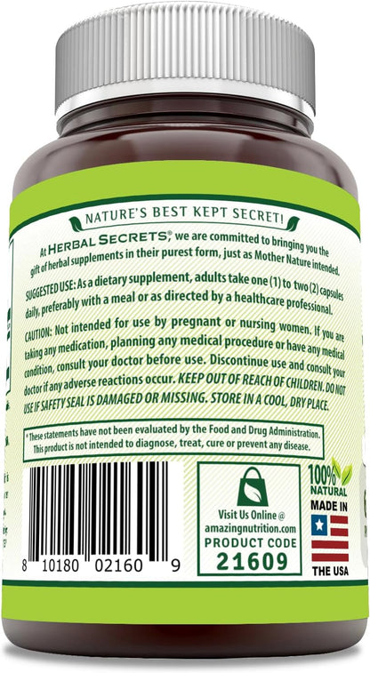 Herbal Secrets Graviola 650 mg Supplement – 120 Veg Capsules