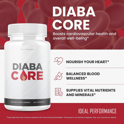 Diabacore Food Supplement (3 Pack, 180 Capsules)