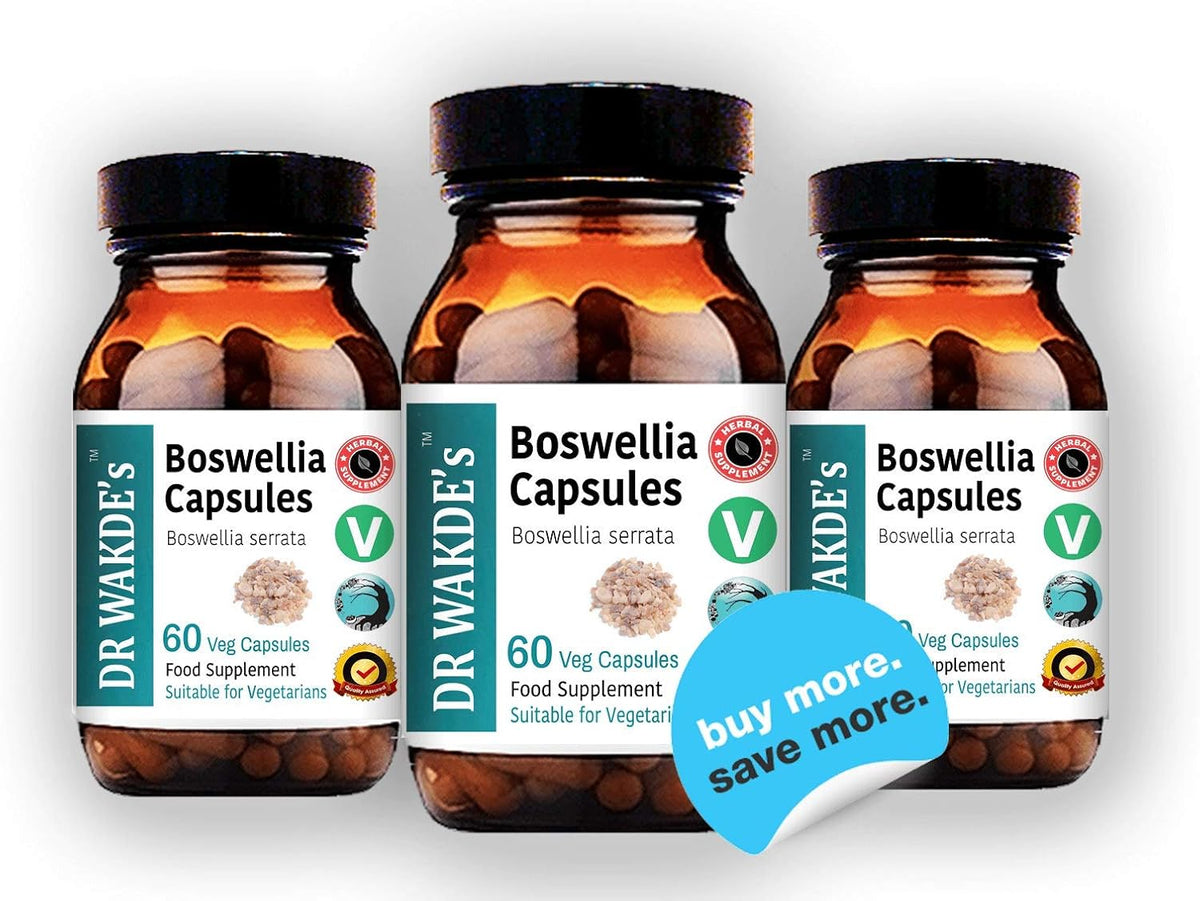DR WAKDE'S Boswellia Capsules (Salai Guggul, Shallaki) – 60 Vegan Capsules – Pure Herbal Supplement - görsel 6