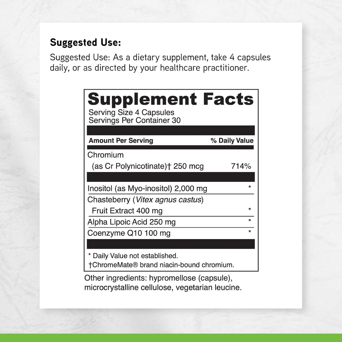 DAVINCI Labs - Inositol + Vitex Plus - A – Inositol – Often referred to as vitamin B8, inositol is a carbohydrate – Image 6