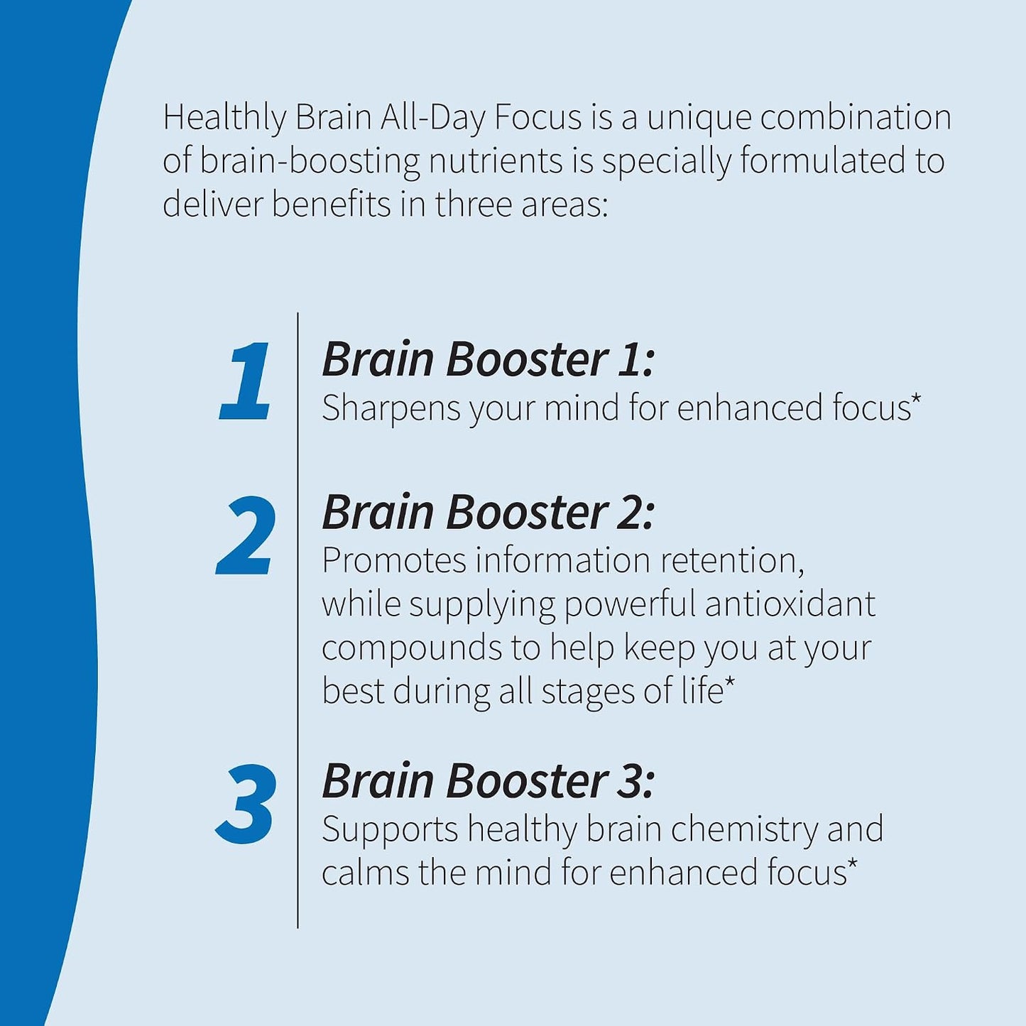 Healthy Brain All-Day Focus - 50 Tablets - görsel 3