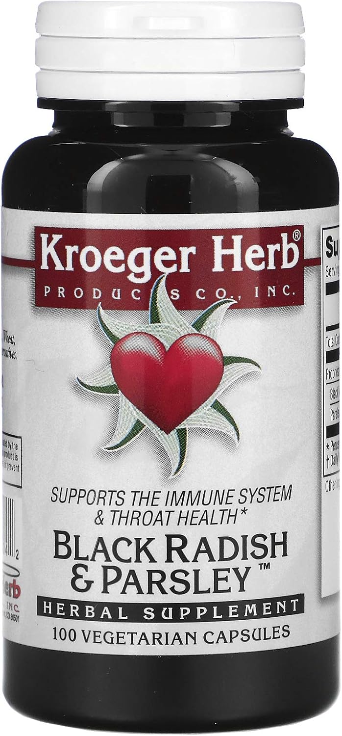 Kroeger Herb Black Radish and Parsley - 100 Capsules - görsel 1