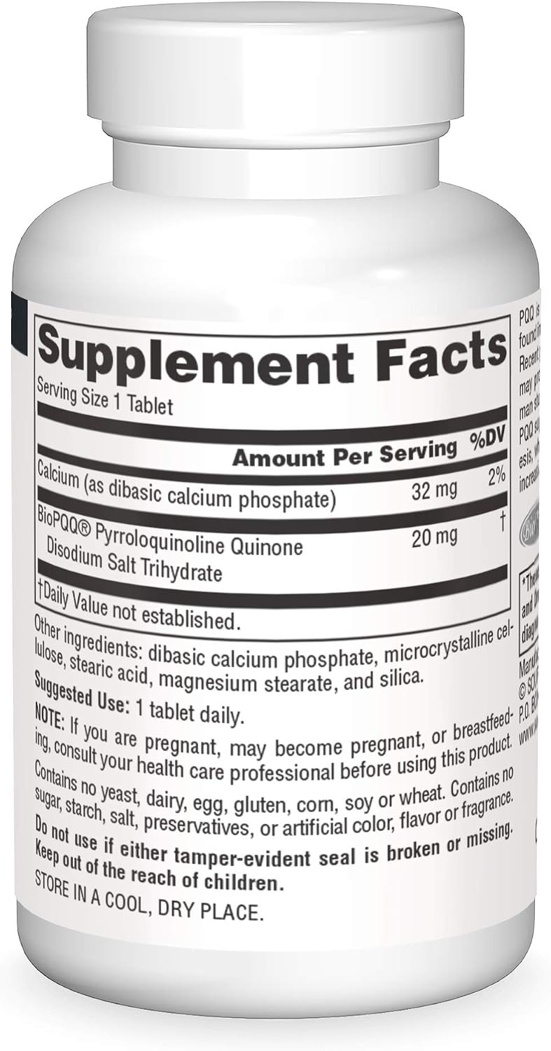 Source Naturals PQQ Mind, Neuroprotective Cognitive Support – 30 Tablets - görsel 3