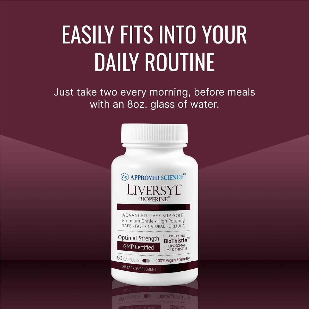 Approved Science Liversyl - Milk Thistle, Artichoke Extract, and BioPerine - Vegan - 360 Count - 6-Month Supply - Made in USA - görsel 6